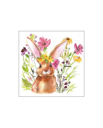 Servetele de masa, 20 buc, 25x25 cm, Bunny Girl - AMBIENTE
